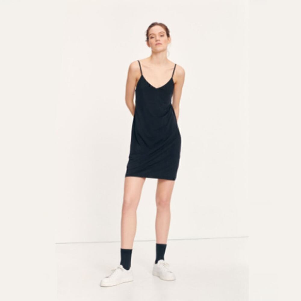 NWOT samsoe Semi Sheer Krista Mini Slip Dress